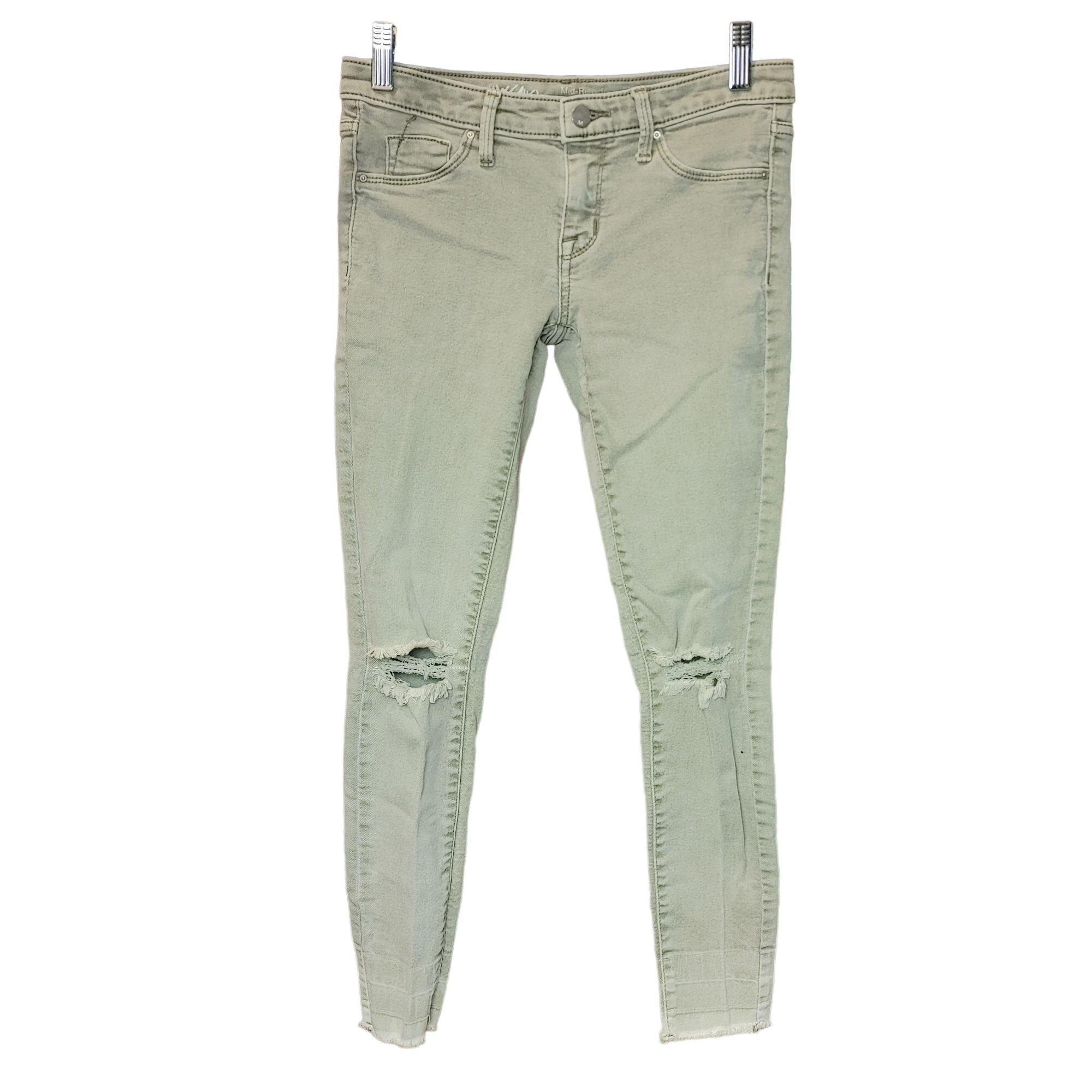 Mossimo Mossimo Denim Women's Light Gray Super Stretch Mid Rise Jegg Size 25" / US 0 / IT 36 - 1 Thumbnail