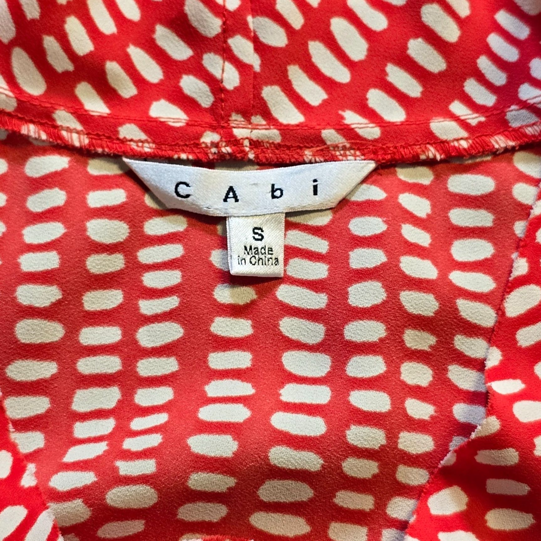 Vintage Cabi Top Shirt Womens S Red Polka Dot Sleeveless Tank Casual Size S / US 4 / IT 40 - 3 Thumbnail