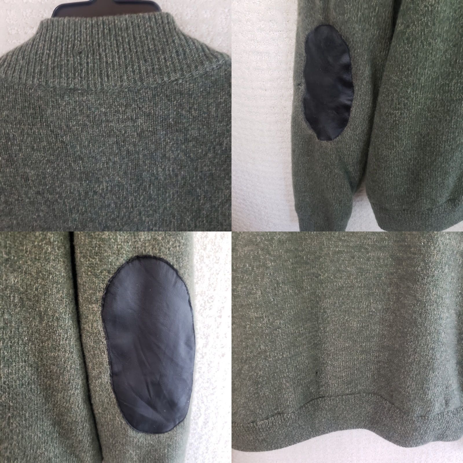 Barbour Barbour Danby Lined Full Zip Sweater Men L Olive Wool Leather Elbow Pads Barbour Zipper Pulls Plaid Internal Liner Vintage: No Size US L / EU 52-54 / 3 - 10 Thumbnail