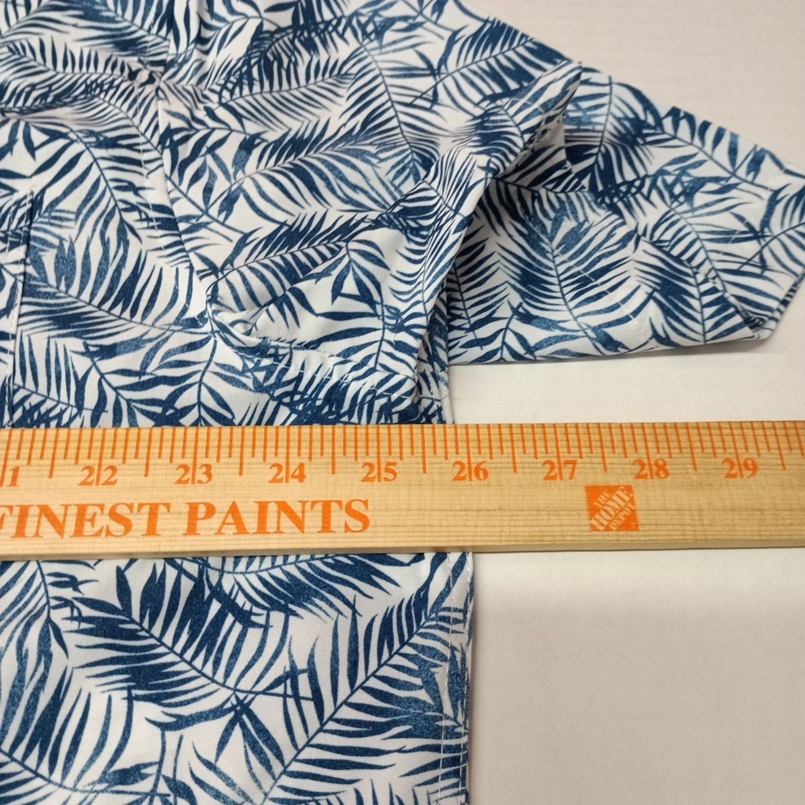 Chaps Chaps Woven Shirt Men's Size XL Blue Floral Stretch UPF 50 Size US XL / EU 56 / 4 - 5 Thumbnail