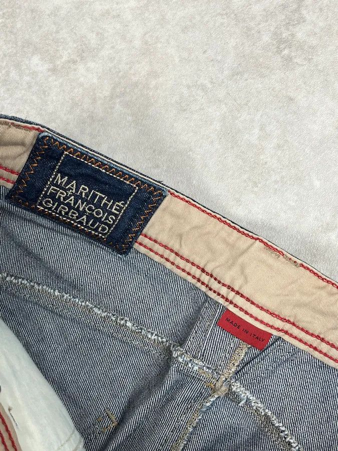 Marithe + Francois Girbaud 2000s Marithé + François Girbaud Large Navy Denim Jeans Size US 30 / EU 46 - 9 Thumbnail