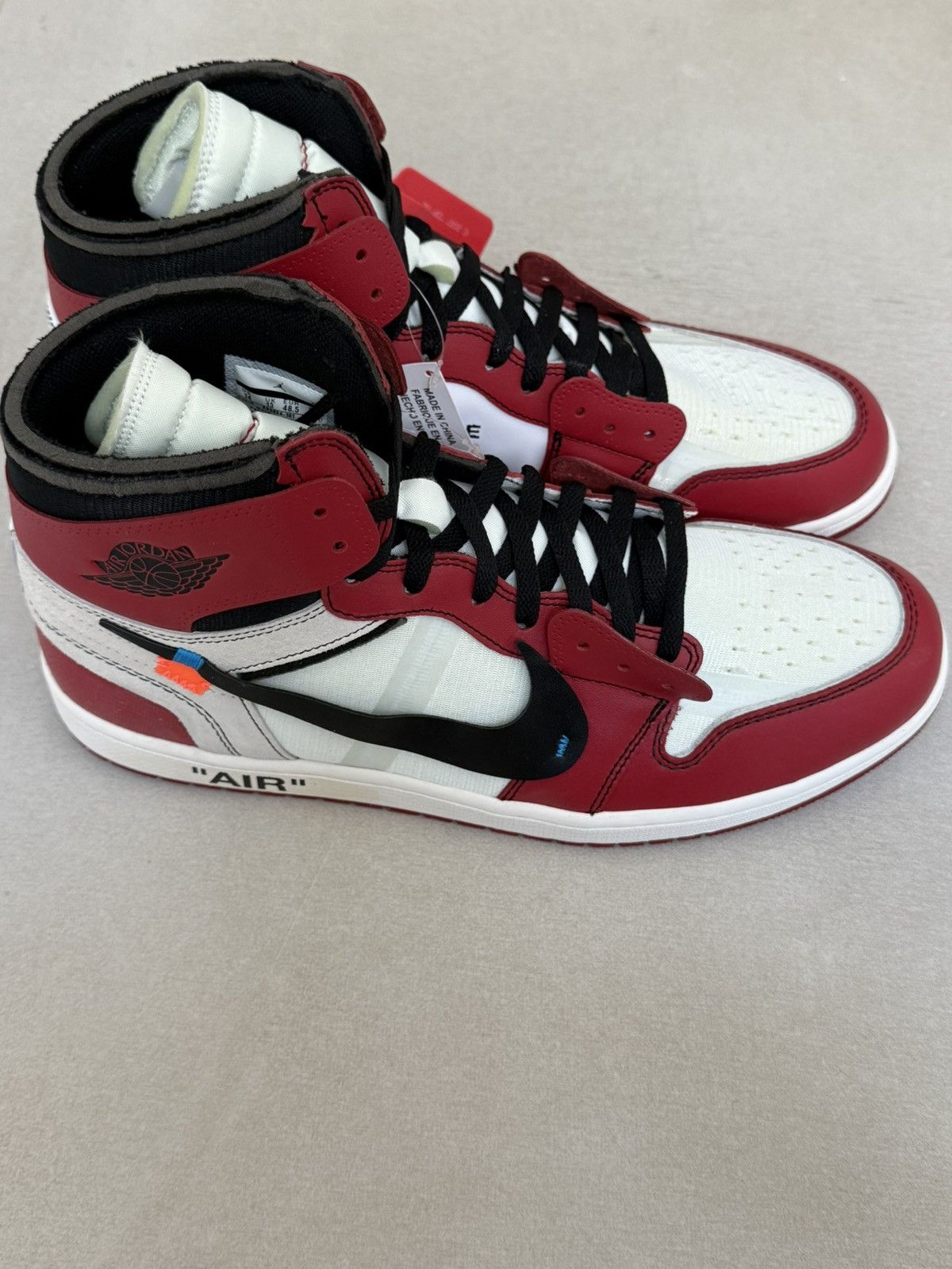 Jordan Brand × Off-White Off-White x Air Jordan 1 Chicago Size 14 Excellent Condition Size US 14 / EU 47 - 5 Thumbnail