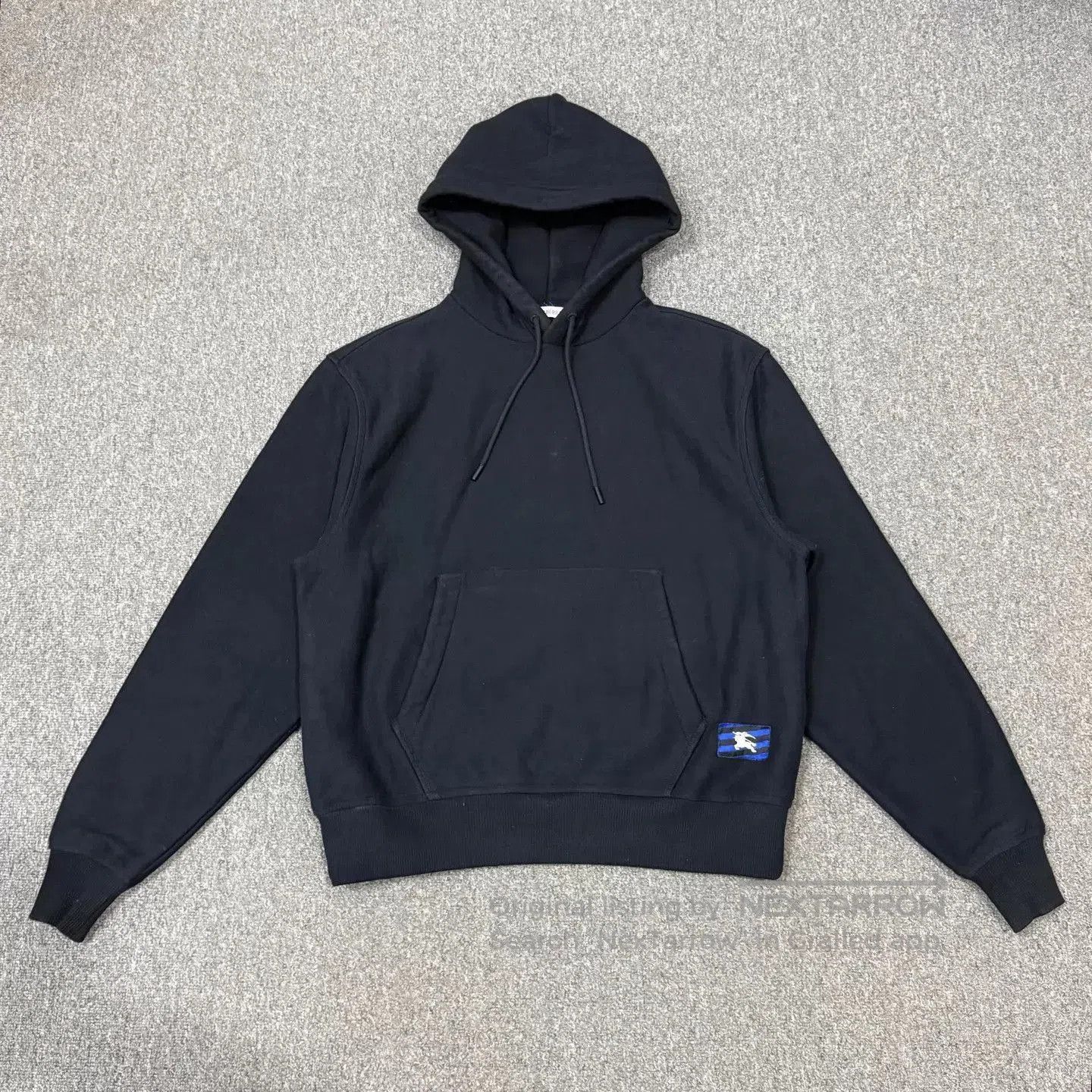 Burberry Black Hoodie with Front Pocket and Side Logo. Size US S / EU 44-46 / 1 - 1 Thumbnail