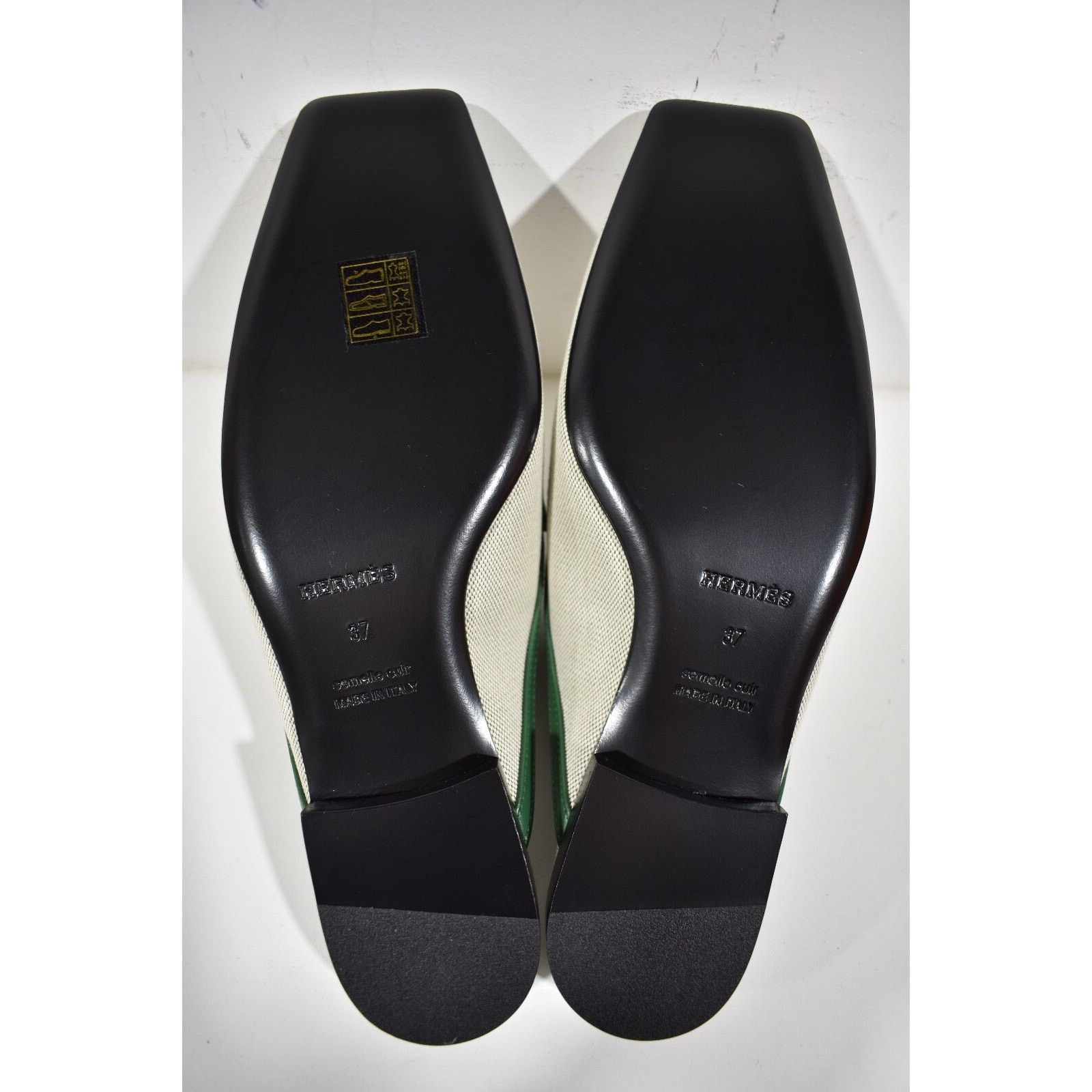 Hermes Groupie Mule Cactus Canvas Backless Mule Slide Flat 37 Size US 7 / IT 37 - 12 Thumbnail