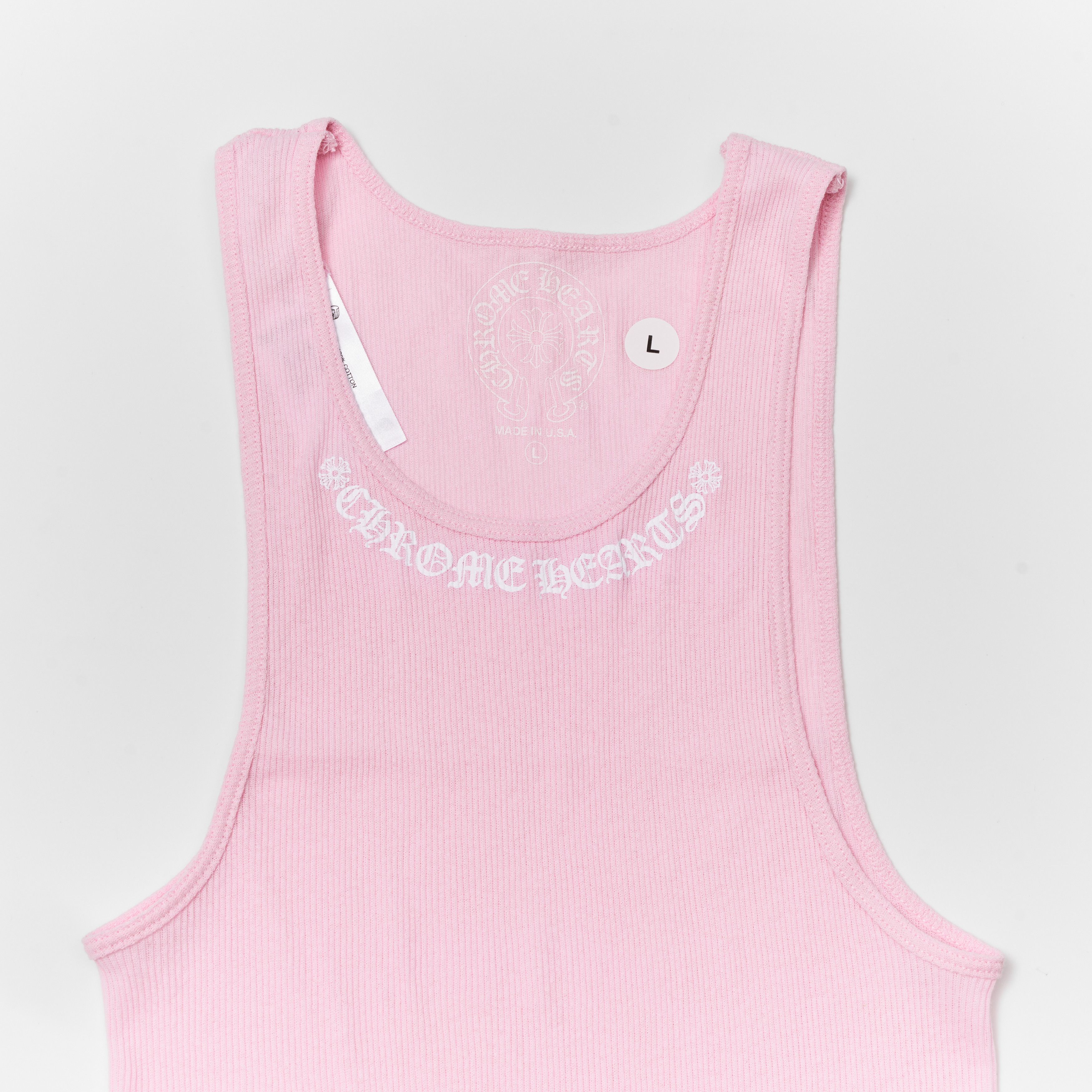 Chrome Hearts CHROME HEARTS SCROLL RIB TANK WHITE Size L / US 10 / IT 46 - 5 Thumbnail