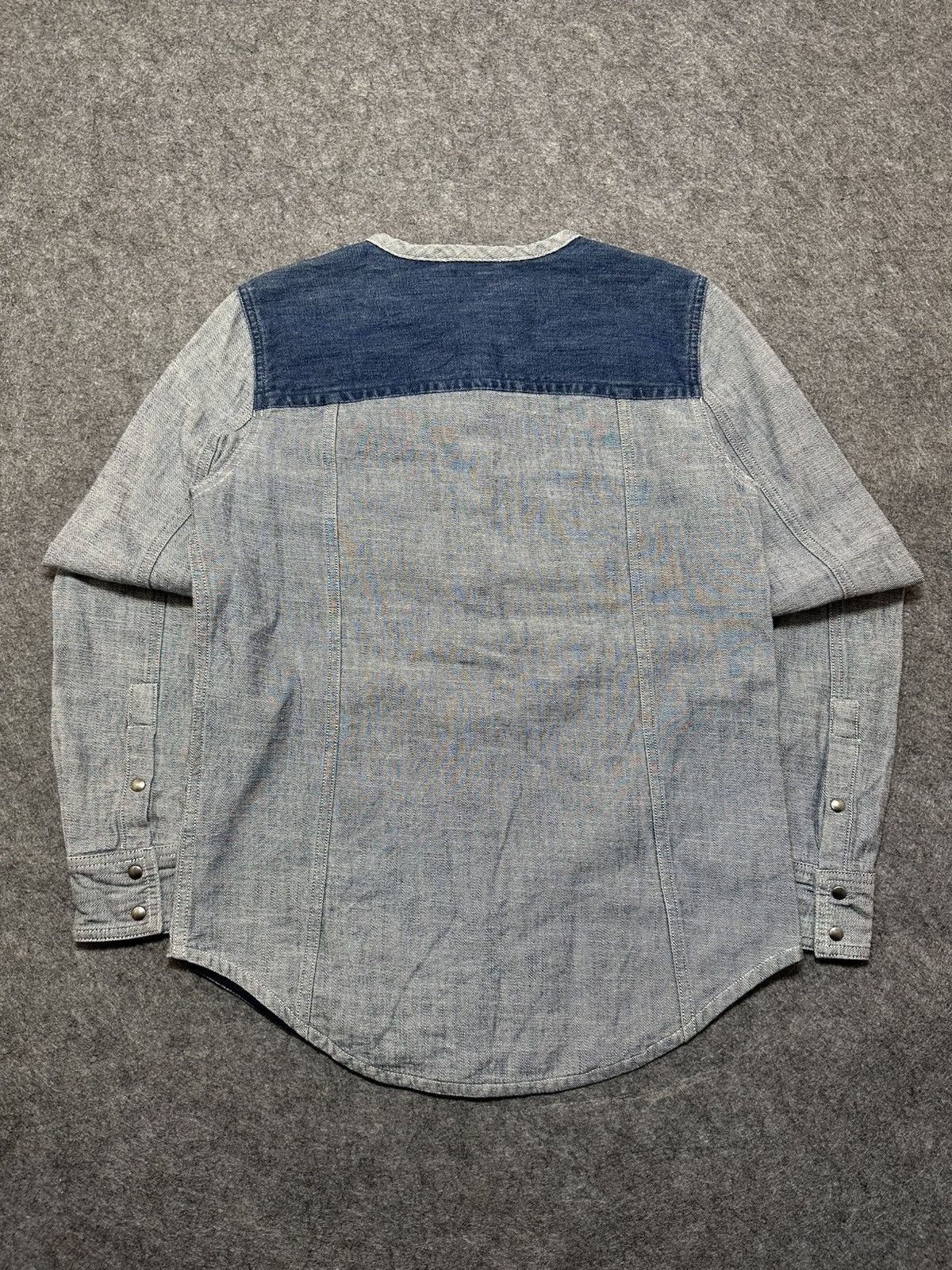 Japanese Brand See by Chloé blue long-sleeve chambray shirt. Size US S / EU 44-46 / 1 - 2 Thumbnail