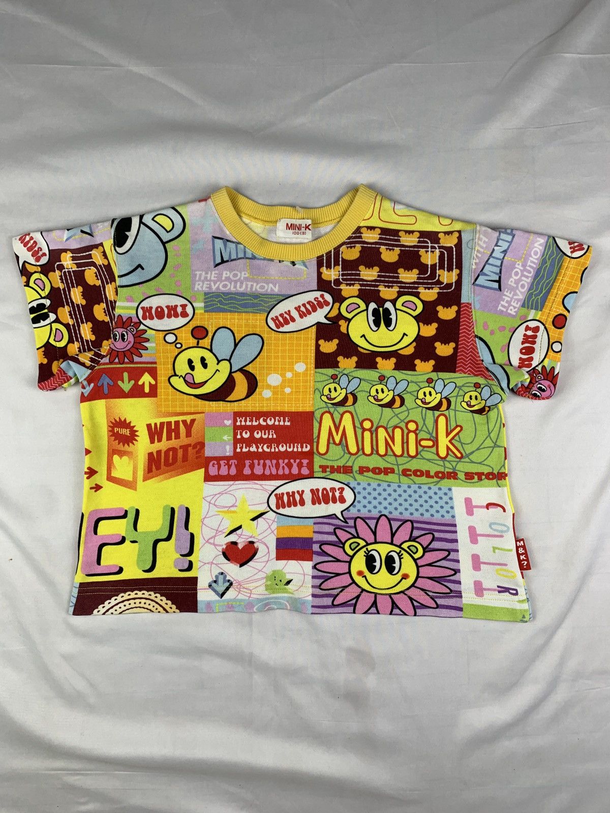 Other 2000s Mini-K Japan Cute Pop Multigraphic Cropped Babby Tee Size S / US 4 / IT 40 - 1 Thumbnail