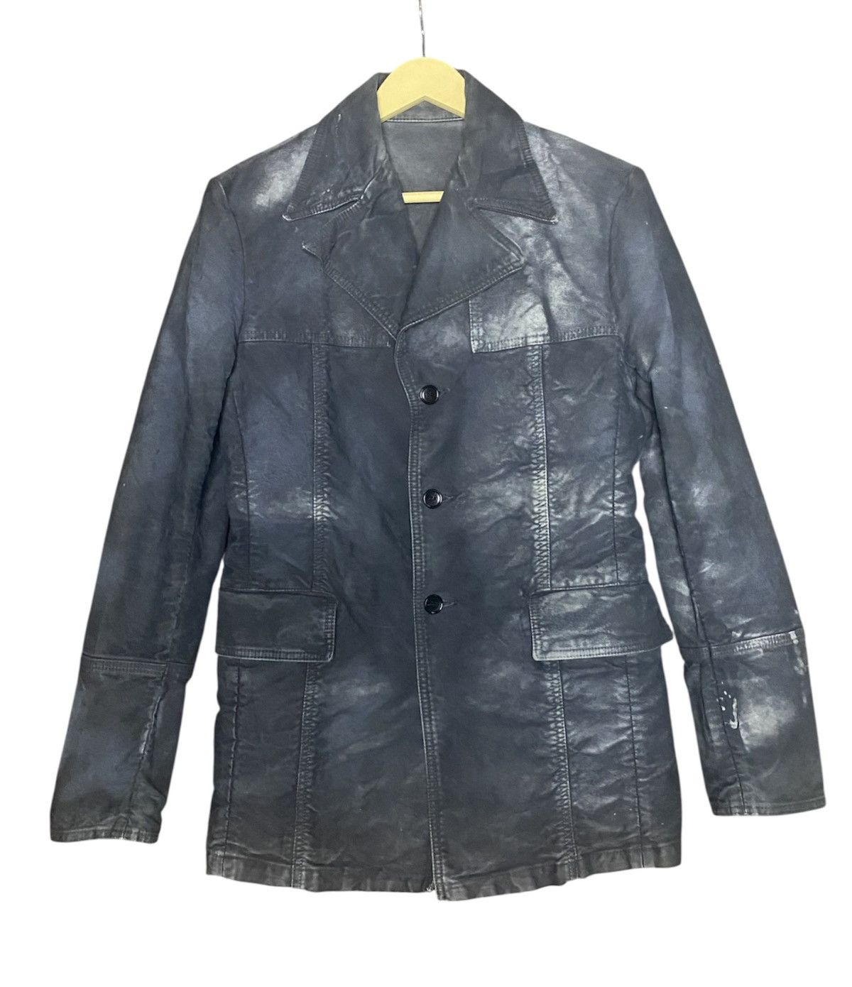 5351 POUR LES HOMMES 5351 Pour Les Hommes Cowhide Leather Trench Coat Size US M / EU 48-50 / 2 - 1 Thumbnail
