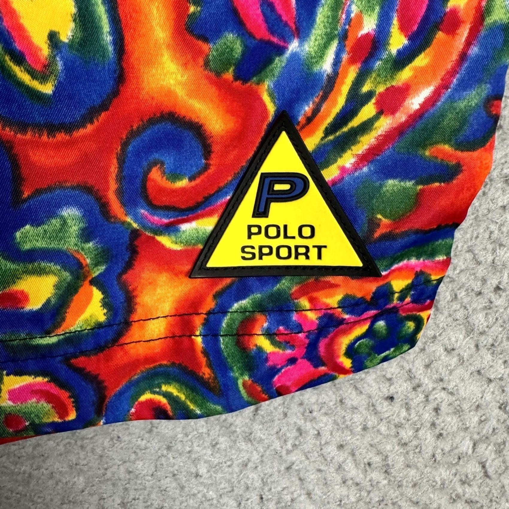 Polo Ralph Lauren VINTAGE Polo Sport Ralph Lauren Board Shorts Men 32 Multi Paisley Swim Trunks EUC Size US XS / EU 42 / 0 - 6 Thumbnail