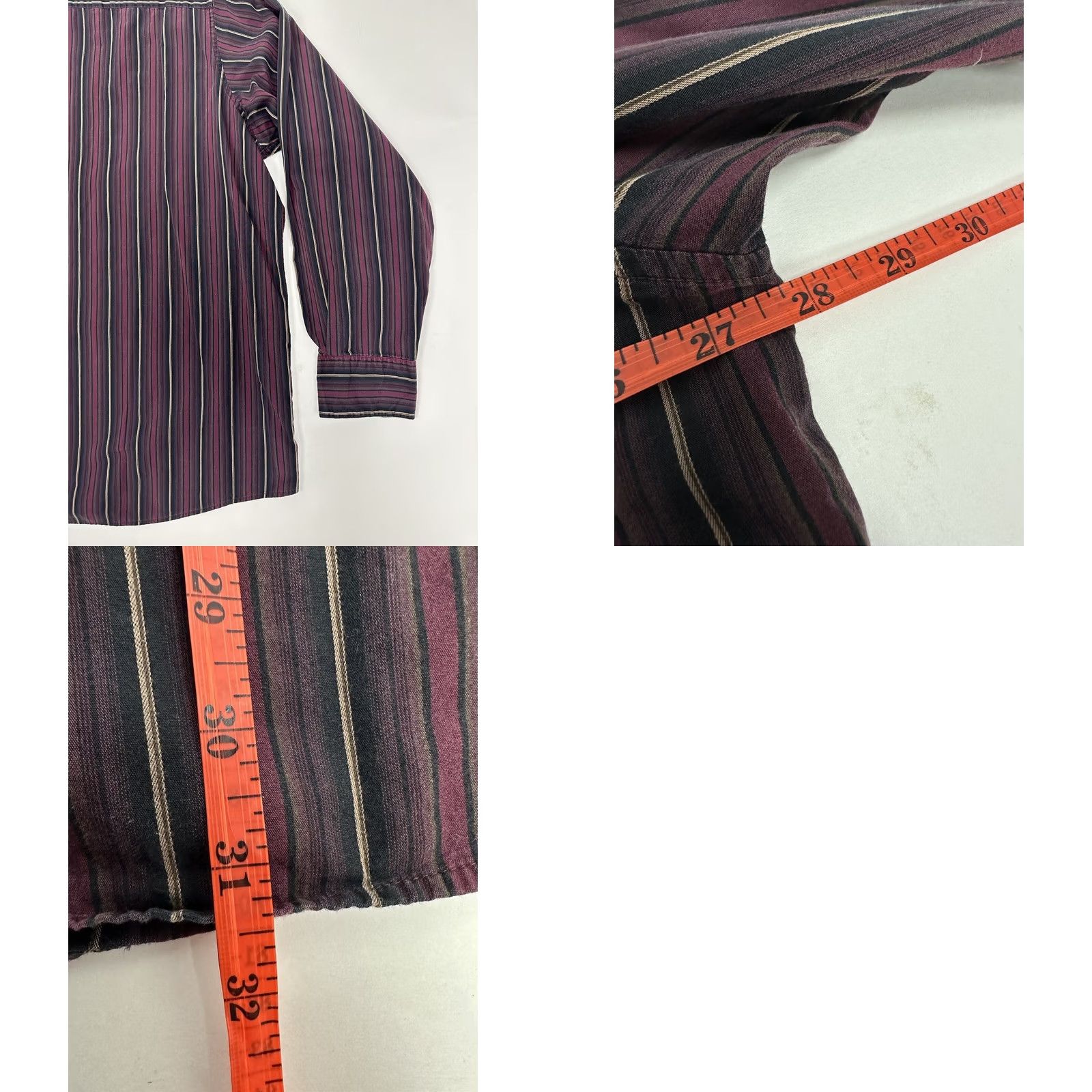 Vintage Concepts by Claiborne Shirt Men's 2XL Long Sleeve Striped Button Up Size US XXL / EU 58 / 5 - 9 Thumbnail