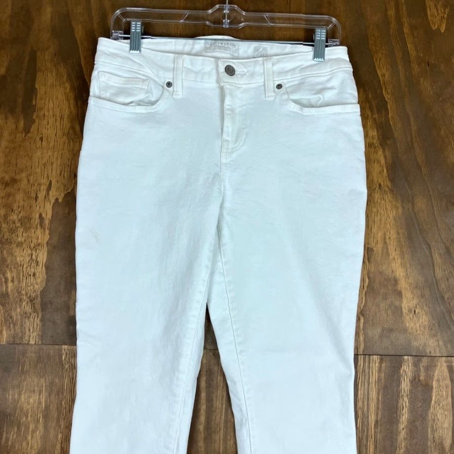 Lucky Brand Lucky Brand Jeans White Denim Lolita Crop Low Rise Stretch 8 30 Waist 24 In Inseam Regular 8 Womens May ￼ Size 30" / US 8 / IT 44 - 2 Thumbnail
