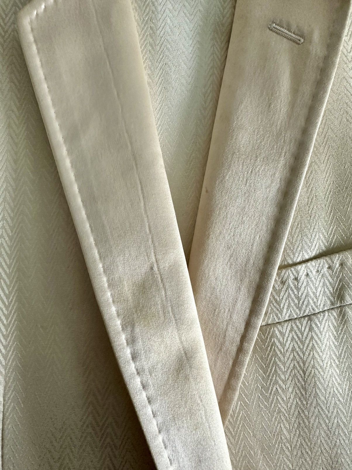 Dolce & Gabbana Silk Chevron Jacquard Tuxedo Size 46L - 4 Thumbnail