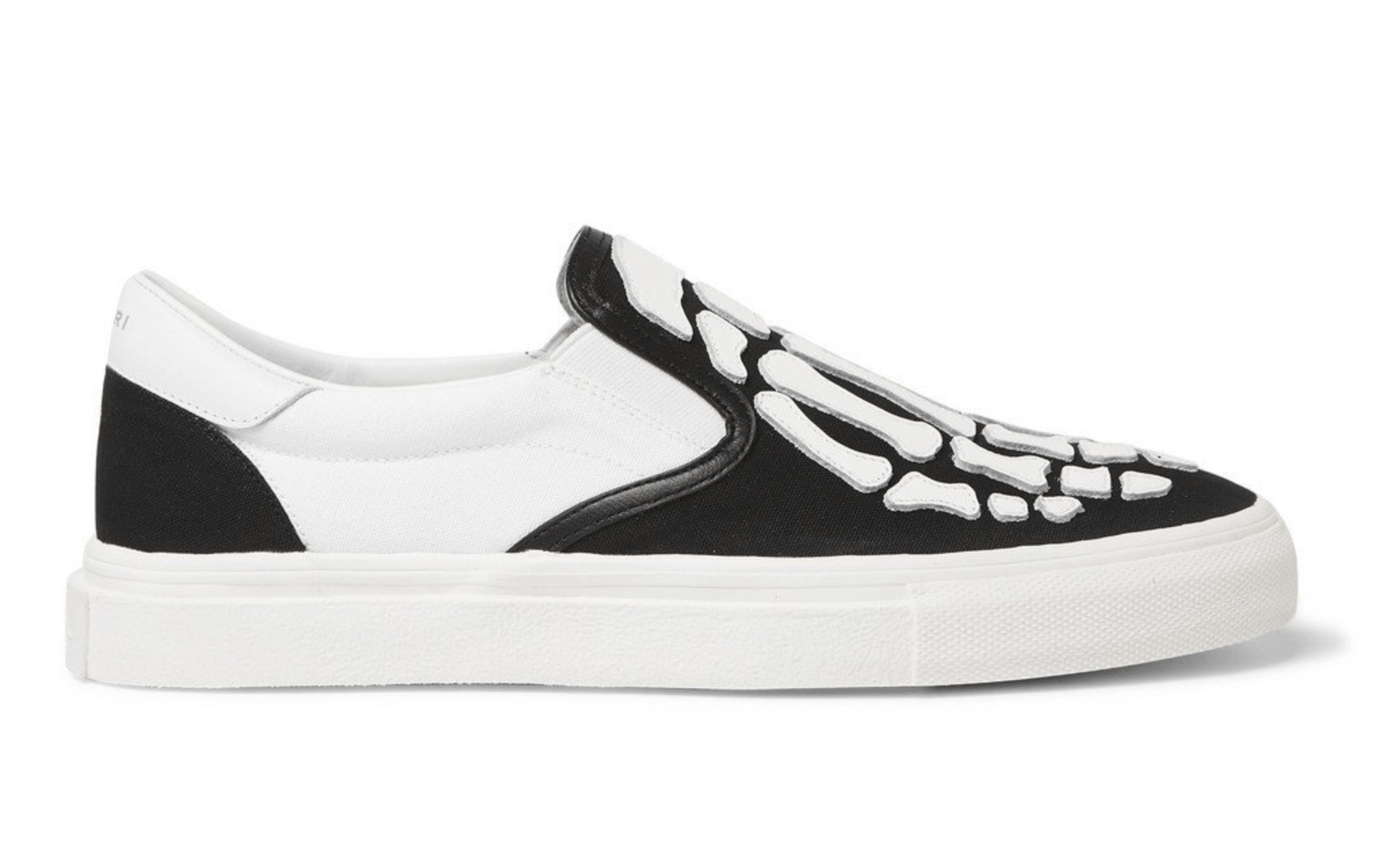 Amiri Amiri White Skeleton Slip On Bones Low Top Sneakers 44 11 Size US 11 / EU 44 - 3 Thumbnail