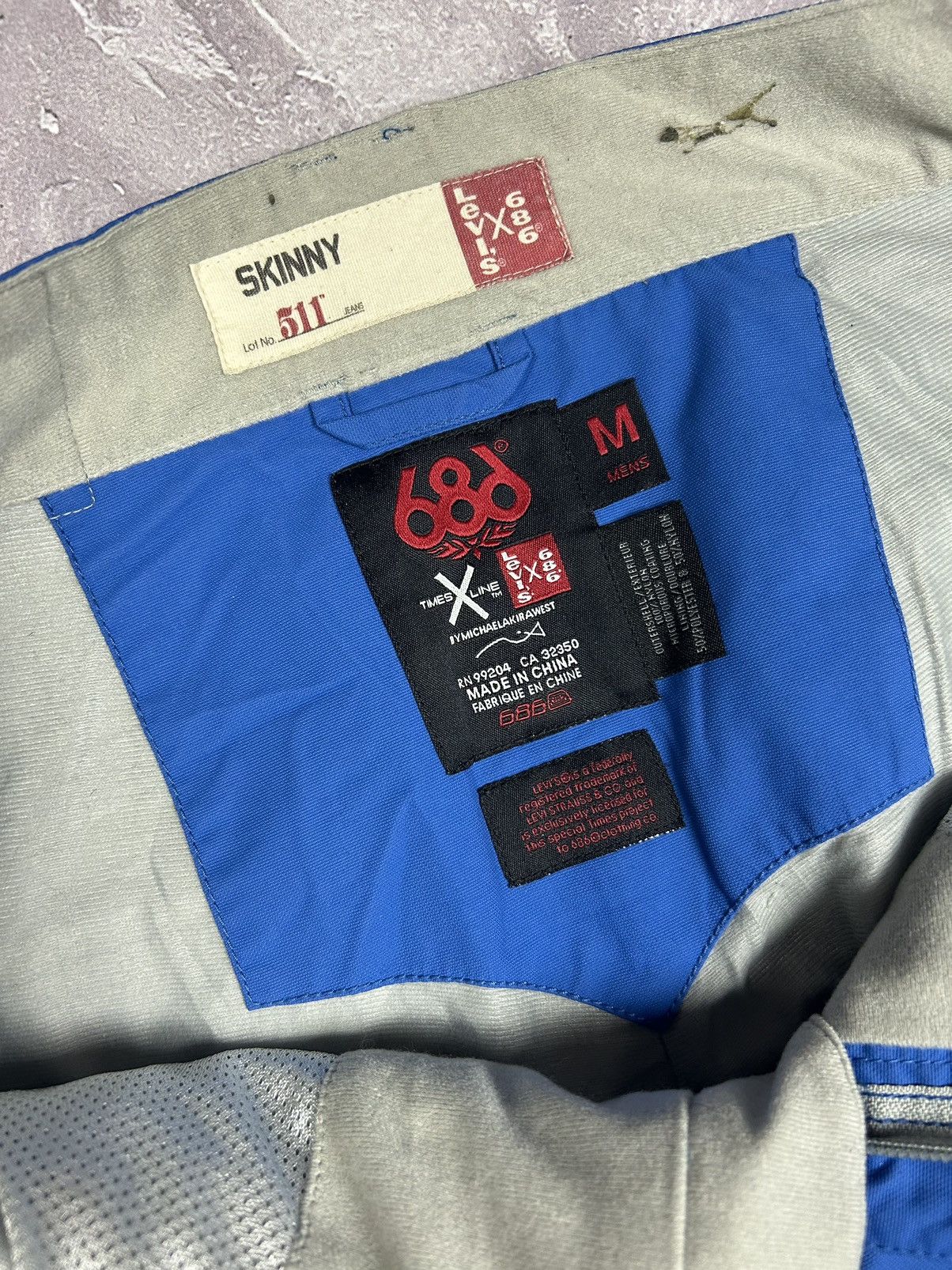 686 × Levi's Vintage Levis x 686 511 Skinny Ski Pants Size M RARE Size US 32 / EU 48 - 10 Thumbnail