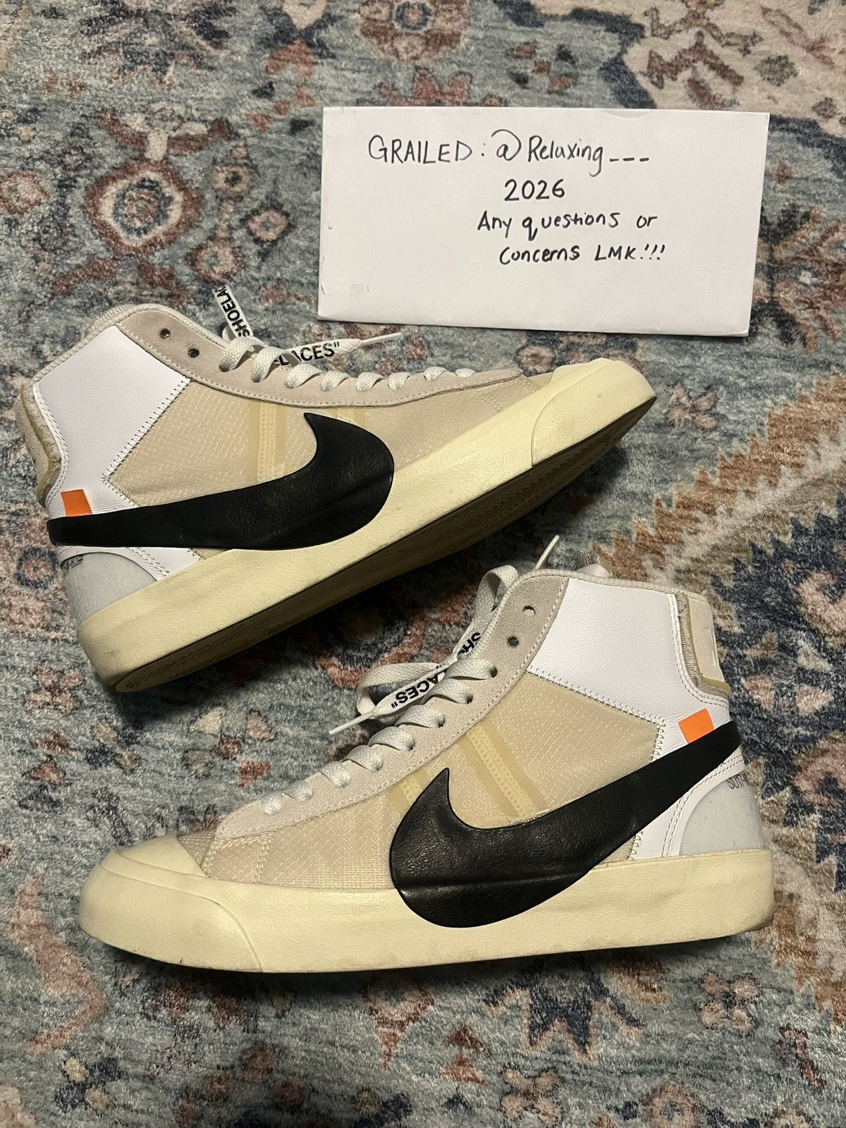 Nike × Off-White Nike OFF WHITE Blazer Mid “THE TEN” Size US 8 / EU 41 - 2 Thumbnail