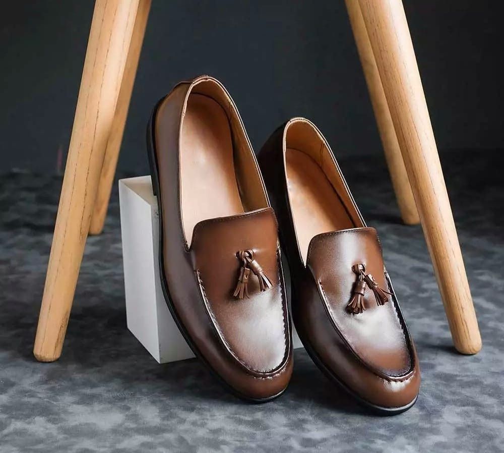 Designer Windsor Brown Leather Loafer Size US 10 / EU 43 - 1 Thumbnail