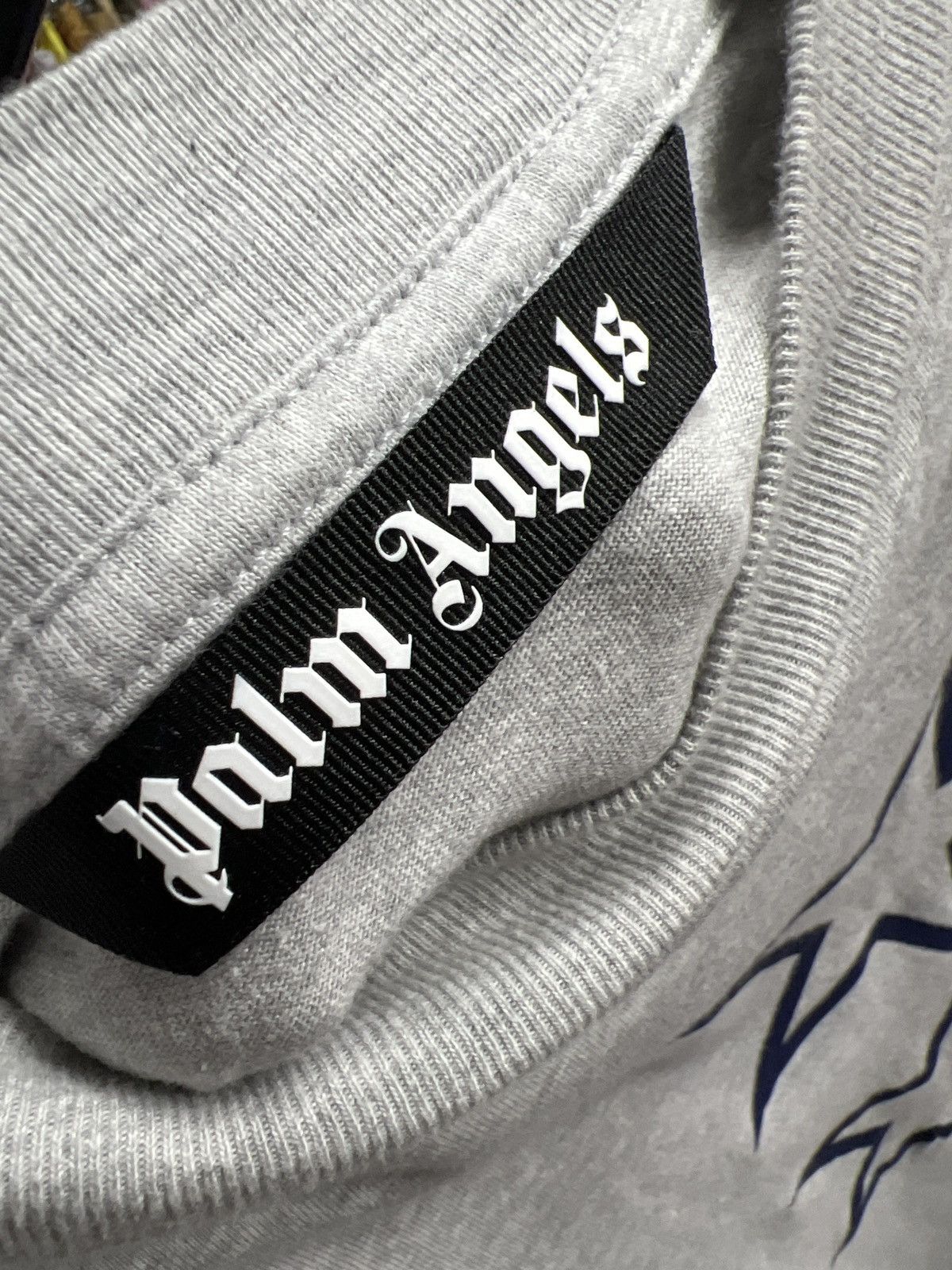Palm Angels Palm Angels Vertical Racing Star Logo Tee Size US L / EU 52-54 / 3 - 2 Thumbnail