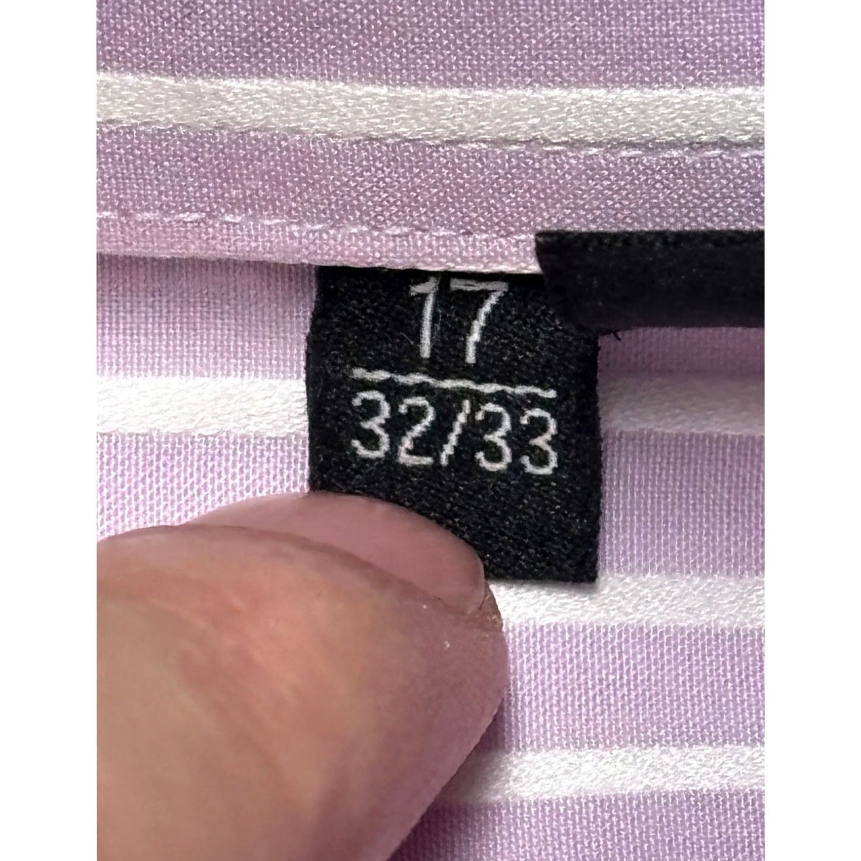 Hugo Boss VINTAGE Hugo Boss Mens Dress Shirt Striped 17 32/33 Purple White Stripe 100% Cotton Long Sleeve Button Cuffs N/A Size US XL / EU 56 / 4 - 5 Thumbnail