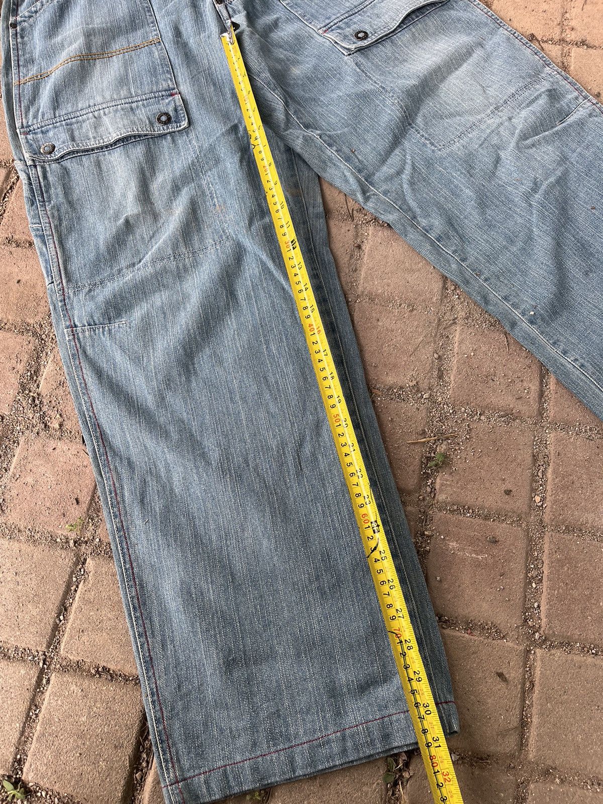 Japanese Brand × Vintage Baggy Jort Thriller Denim Size US 31 - 13 Thumbnail