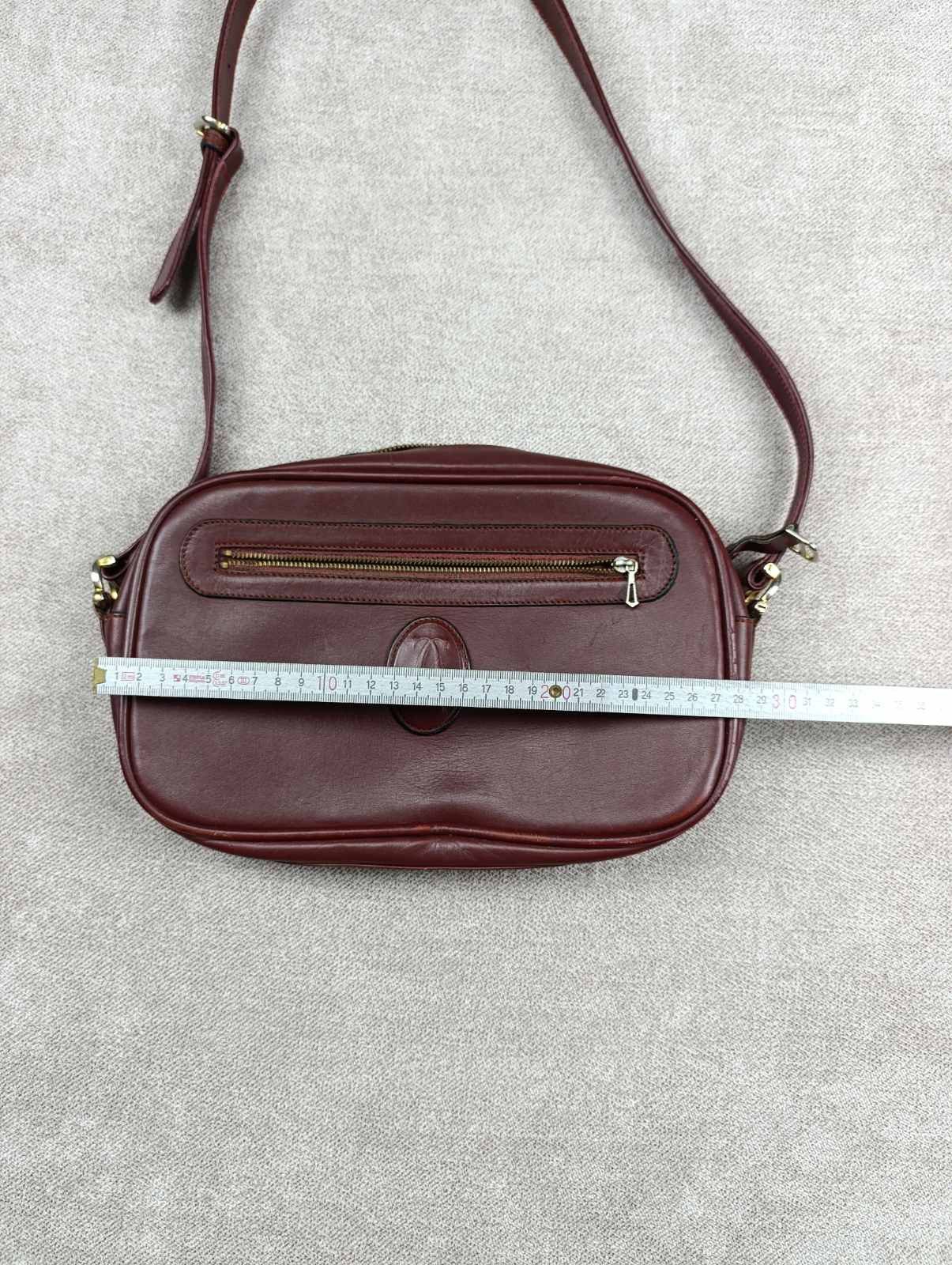 Cartier CARTIER BORDEAUX LEATHER SHOULDER BAG VINTAGE DESIGN UNISEX Size ONE SIZE - 20 Thumbnail