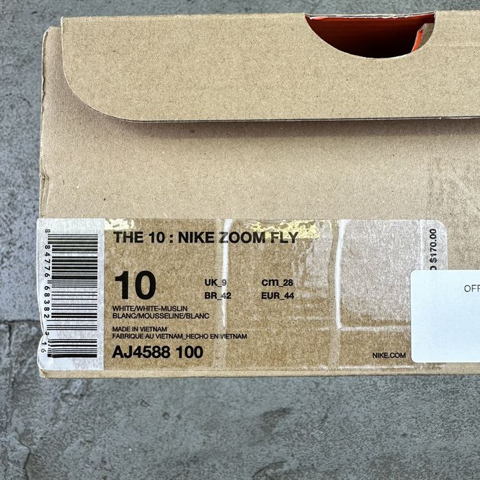 nike off white air zoom fly