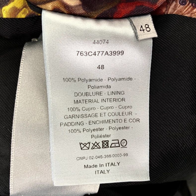 Dior Dior Multicolored skull floral full print lapel zipper jack Size US M / EU 48-50 / 2 - 6 Thumbnail