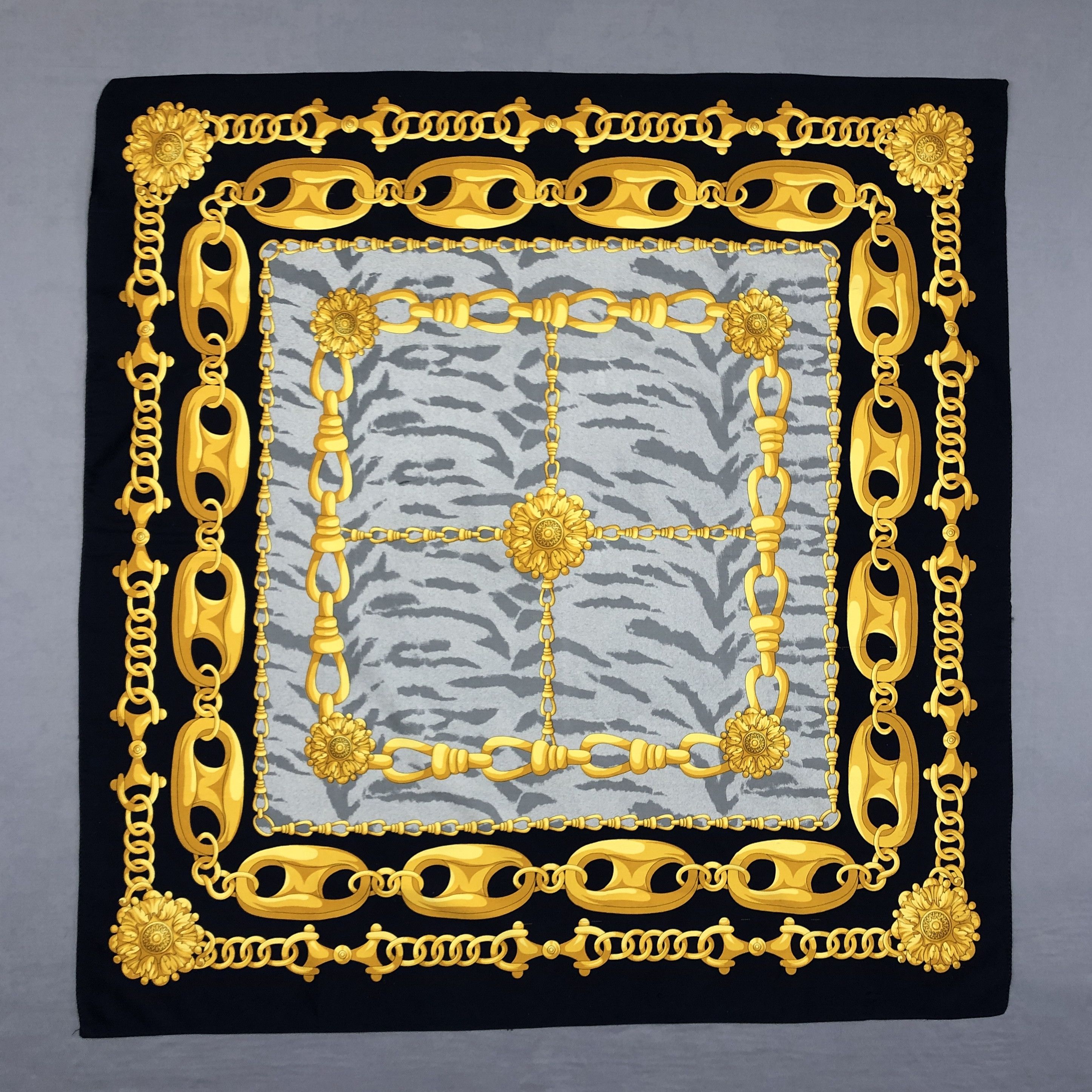 Japanese Brand Vintage Marcogalo SILK Scarf Twill Stole Wraps Scarves Size ONE SIZE - 1 Thumbnail