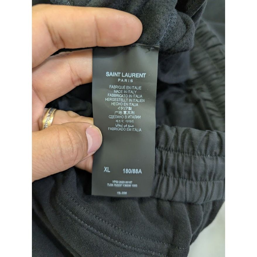 Saint Laurent Paris o1rshd1 Jogging Sweatpants in Black Size US 36 / EU 52 - 15 Thumbnail