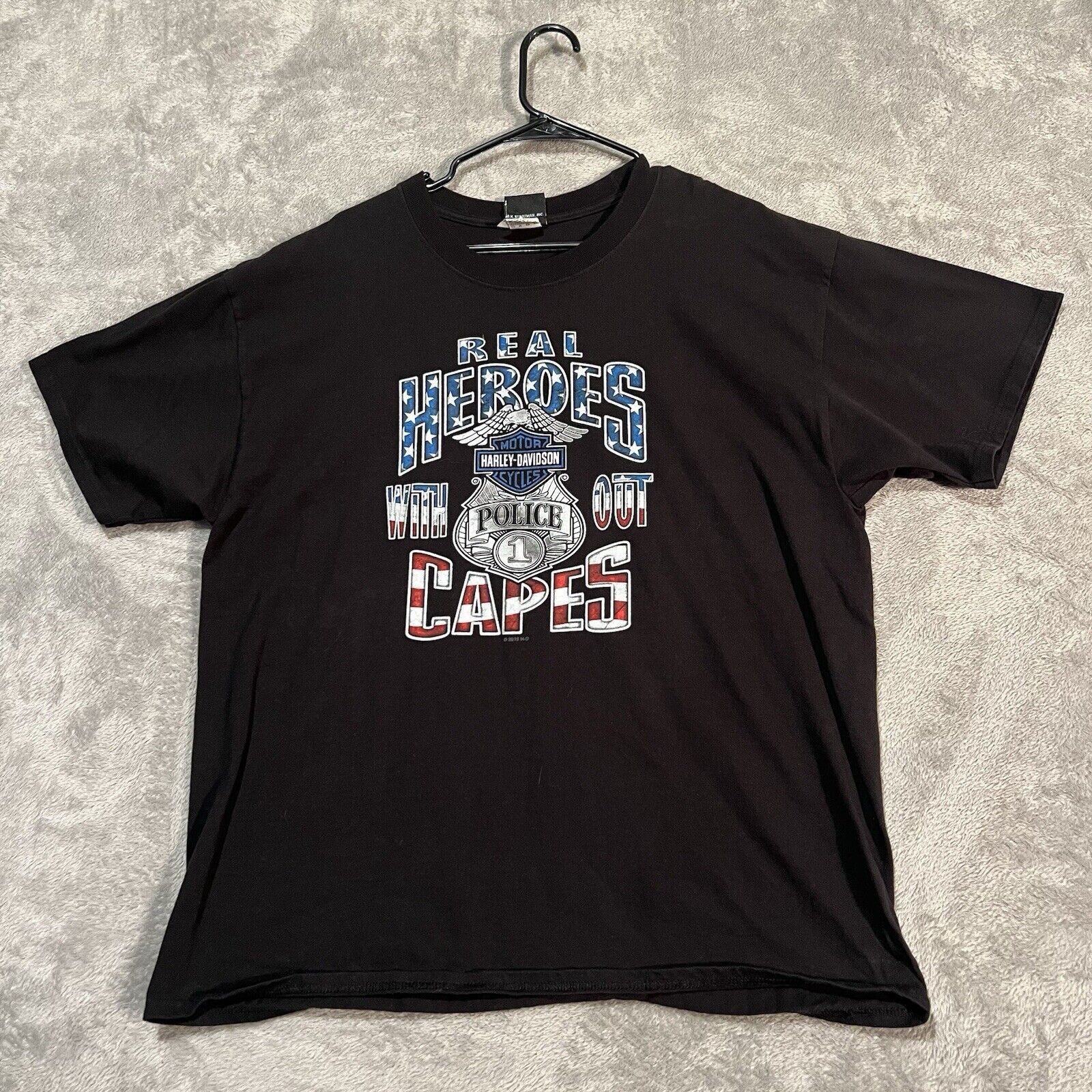 Harley Davidson Harley Davidson Shirt Men XL Black Support Police Motorcycle Size US XL / EU 56 / 4 - 1 Thumbnail