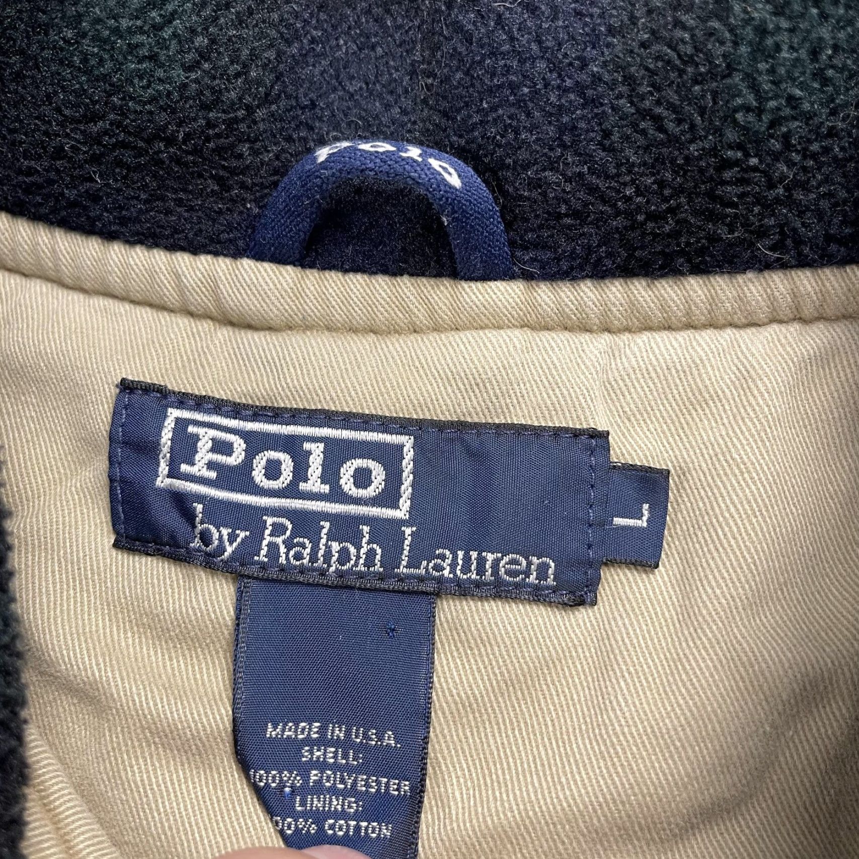 Polo Ralph Lauren VINTAGE Polo Ralph Lauren Jacket Mens L Blue Plaid Fleece Tartan Chino USA Outerwear Parka Size US L / EU 52-54 / 3 - 4 Thumbnail