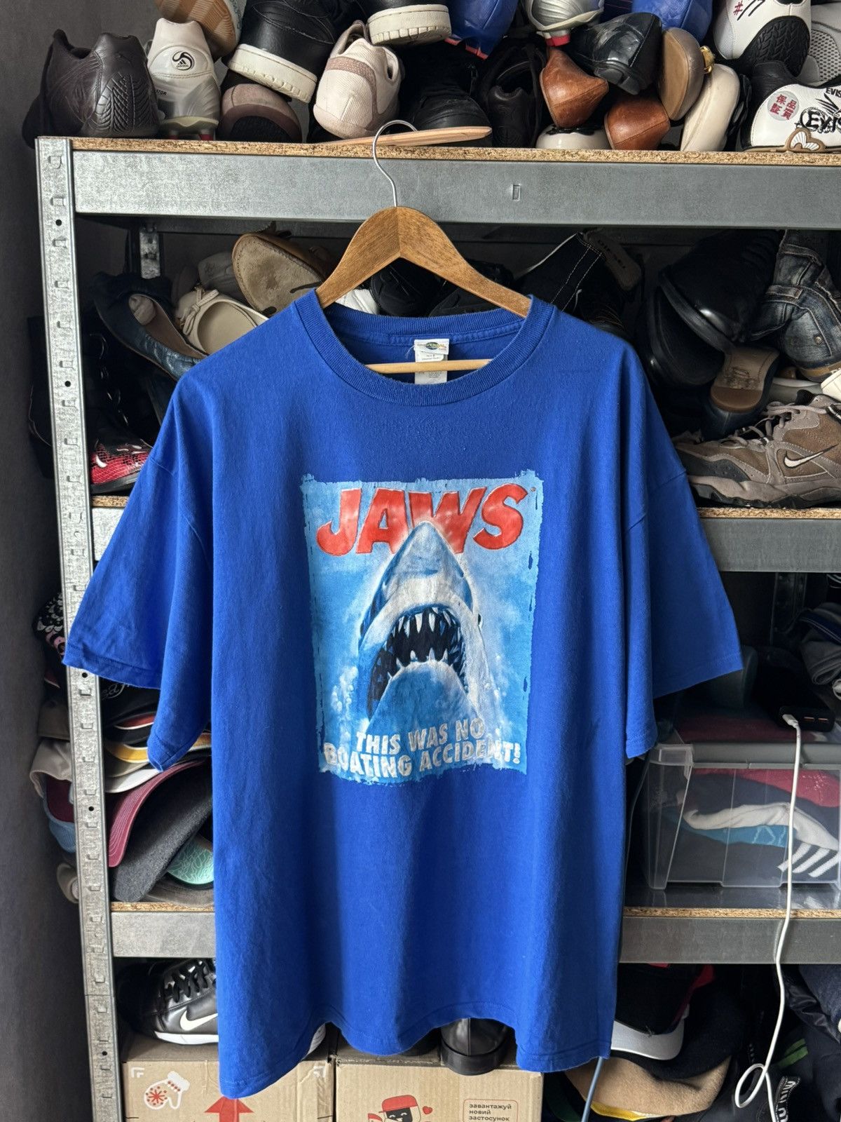 Universal Studios Vintage Universal Studios Jaws NOBOATING ACCIDENT T-Shirt Size US XXL / EU 58 / 5 - 1 Thumbnail