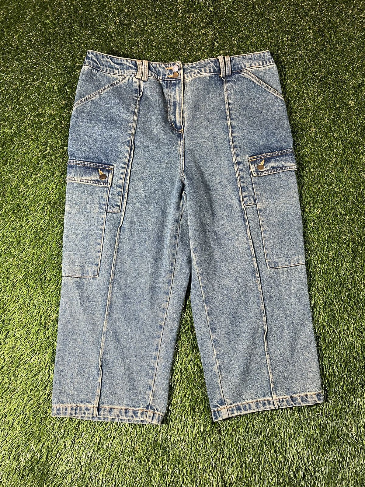 Japanese Brand Vintage 80’s Baggy Designer Faded Denim Jean Pants Size US 32 / EU 48 - 1 Thumbnail