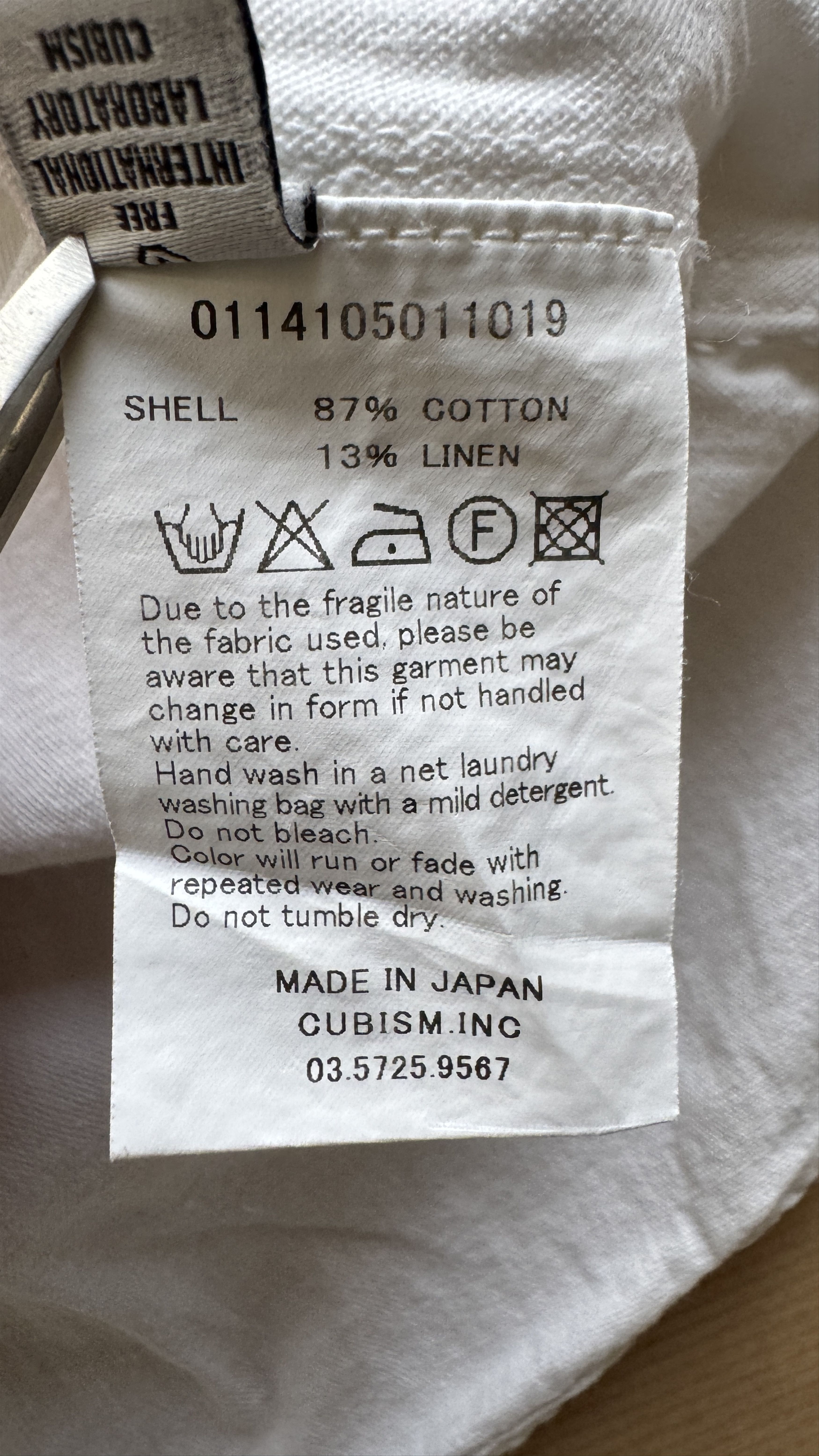 Visvim aa . 0 . LONG RIDER SHIRT L/S BLEACHED . *F.I.L. EXCLUSIVE Size US XS / EU 42 / 0 - 18 Thumbnail