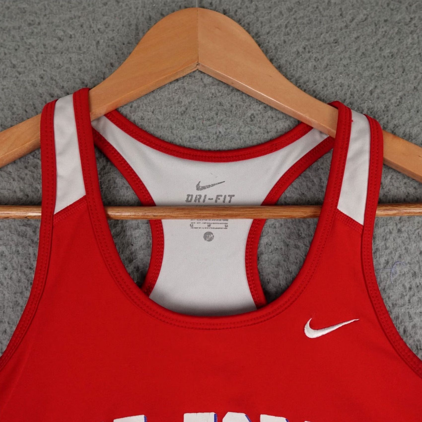 Nike Nike Dri-Fit Shirt Womens Medium Red Sleeveless Singlet Running Gym Size M / US 6-8 / IT 42-44 - 5 Thumbnail