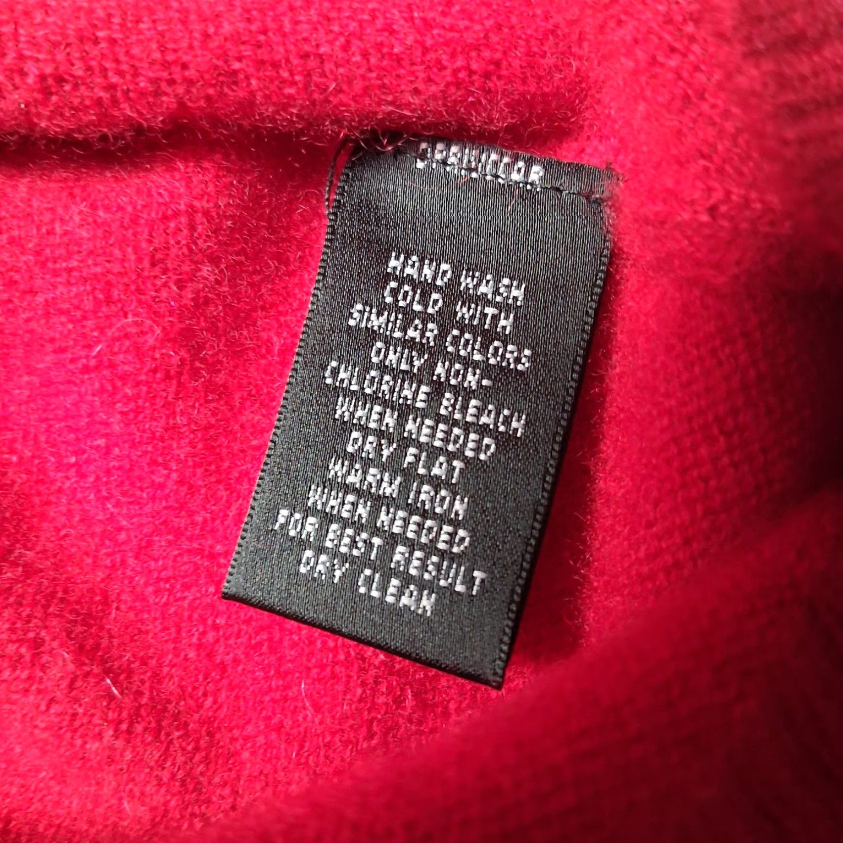 Vintage Prive Cashmere Sweater Women M Red Cowl Neck Knit Soft Pullover Size M / US 6-8 / IT 42-44 - 4 Thumbnail