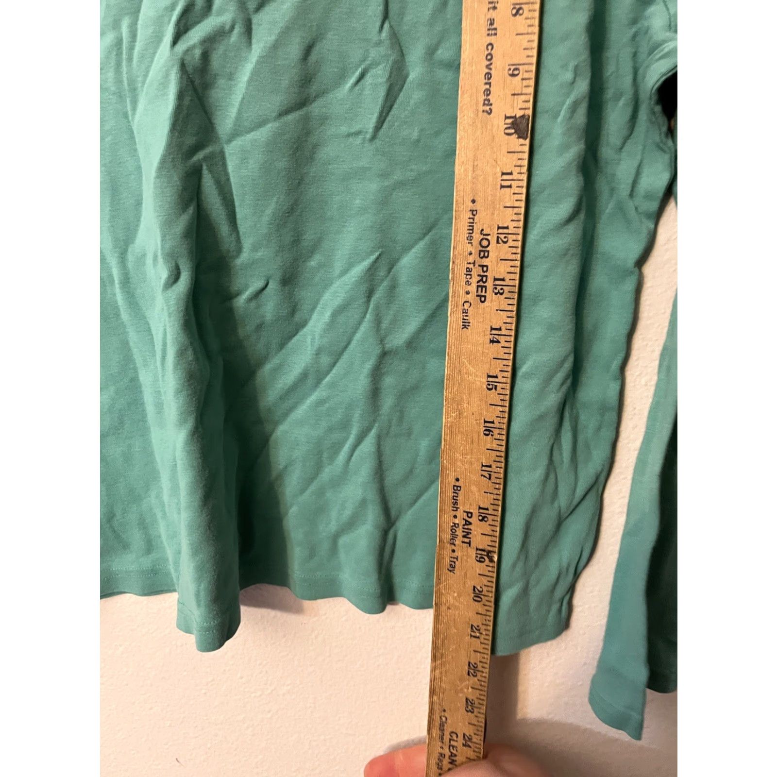 Croft & Barrow Croft & Barrow Classic T Shirt Green Knit Top Round Neck Long Sleeve Womens PL Size Petite T-Shirt Size L / US 10 / IT 46 - 5 Thumbnail