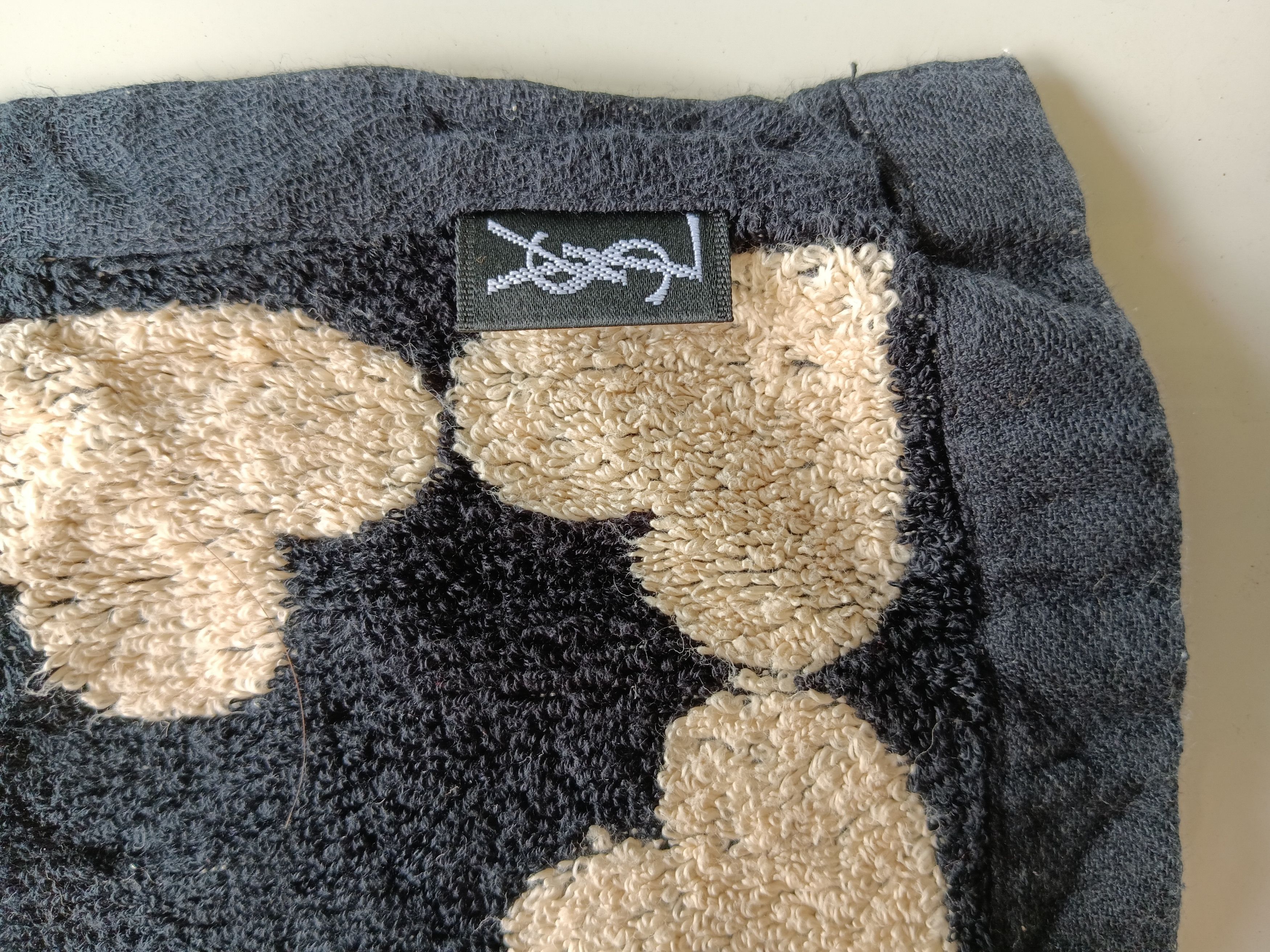Vintage × Yves Saint Laurent YSL black LOVE hand towel Size ONE SIZE - 4 Thumbnail