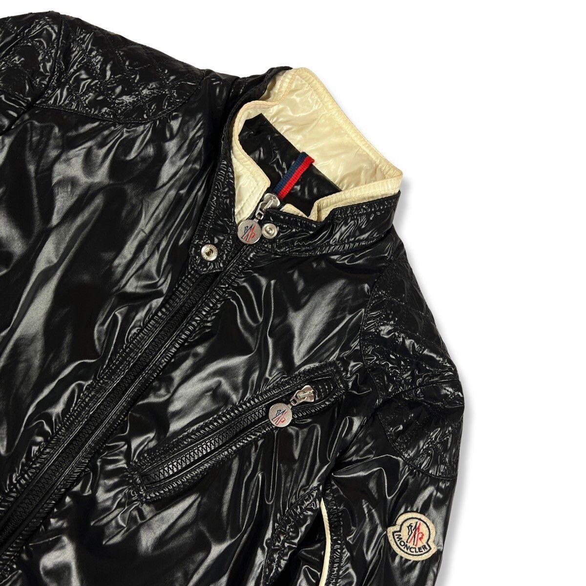 Moncler Moncler Vintage biker light jacket Size M / US 6-8 / IT 42-44 - 3 Thumbnail