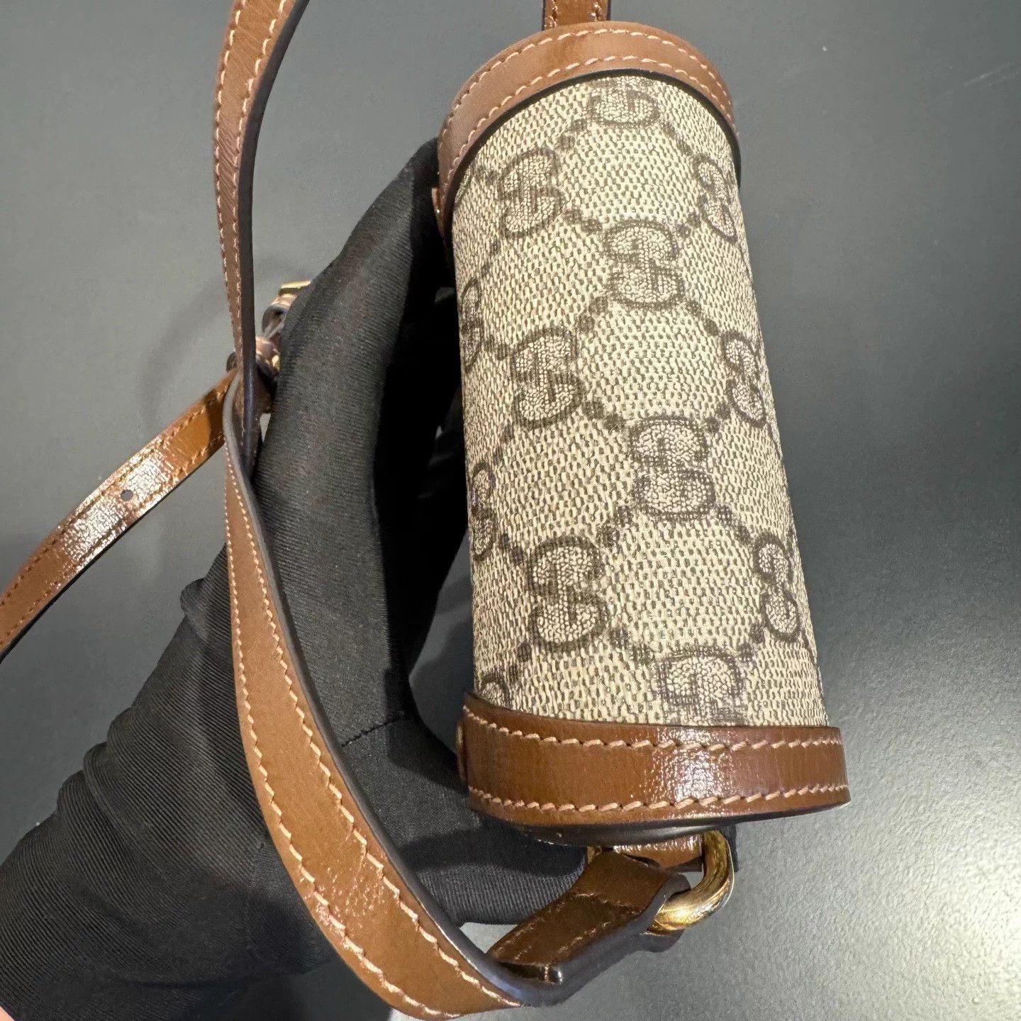 Gucci Gucci 1955 Caramel Phone Bag Size ONE SIZE - 3 Thumbnail