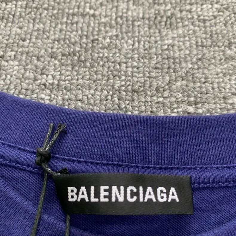 Balenciaga Balenciaga Blue Wave Coke Short Sleeves Size US S / EU 44-46 / 1 - 6 Thumbnail