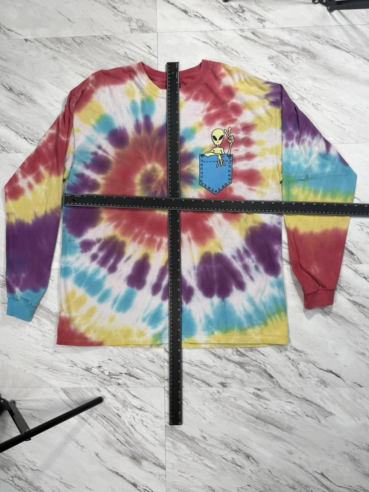Other Thirty Single Alien Pocket Tie Dye Long Sleeve Shirt XL #8 Size US XL / EU 56 / 4 - 2 Thumbnail