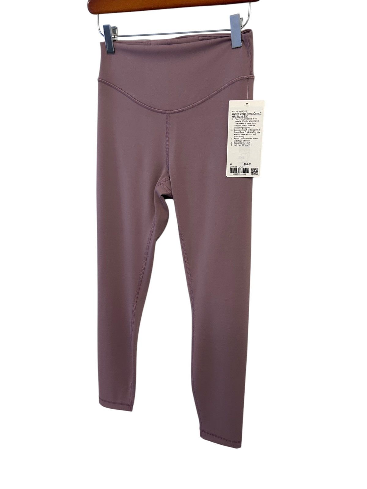 Lululemon Lululemon Wunder Under SmoothCover Tight 25" Lavander Lux 6 Size 28" / US 6 / IT 42 - 8 Thumbnail