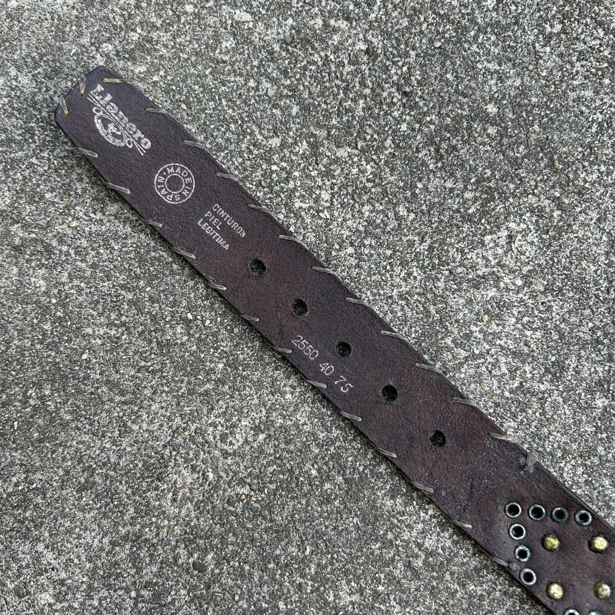 Vintage Vintage studded leather belt (Kapital Style) Size ONE SIZE - 13 Thumbnail