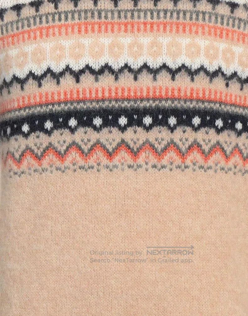 Brunello Cucinelli Brunello Cucinelli Fair Isle Jumper. Size US M / EU 48-50 / 2 - 2 Thumbnail