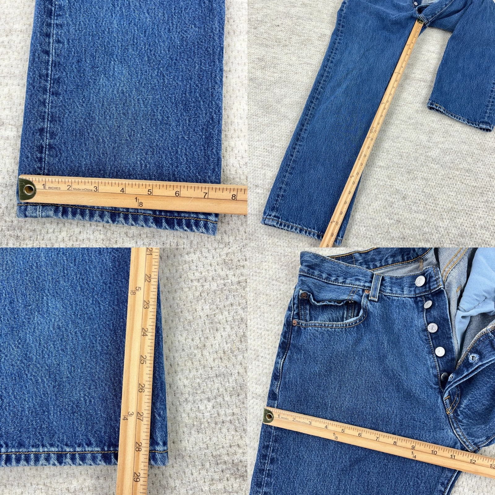 Levi's VINTAGE Levi's 501 Jeans Men 32x29 Straight Fit Medium Wash Button Fly Denim 5-Pocket Levis Classic Size US 32 / EU 48 - 8 Thumbnail