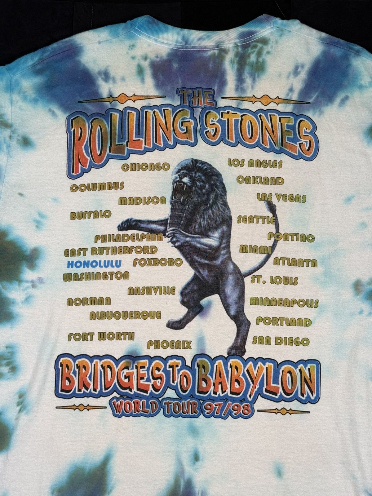 Band Tees × Vintage Rolling Stones Bridges to Babylon Tour Tee Size US XL / EU 56 / 4 - 4 Thumbnail