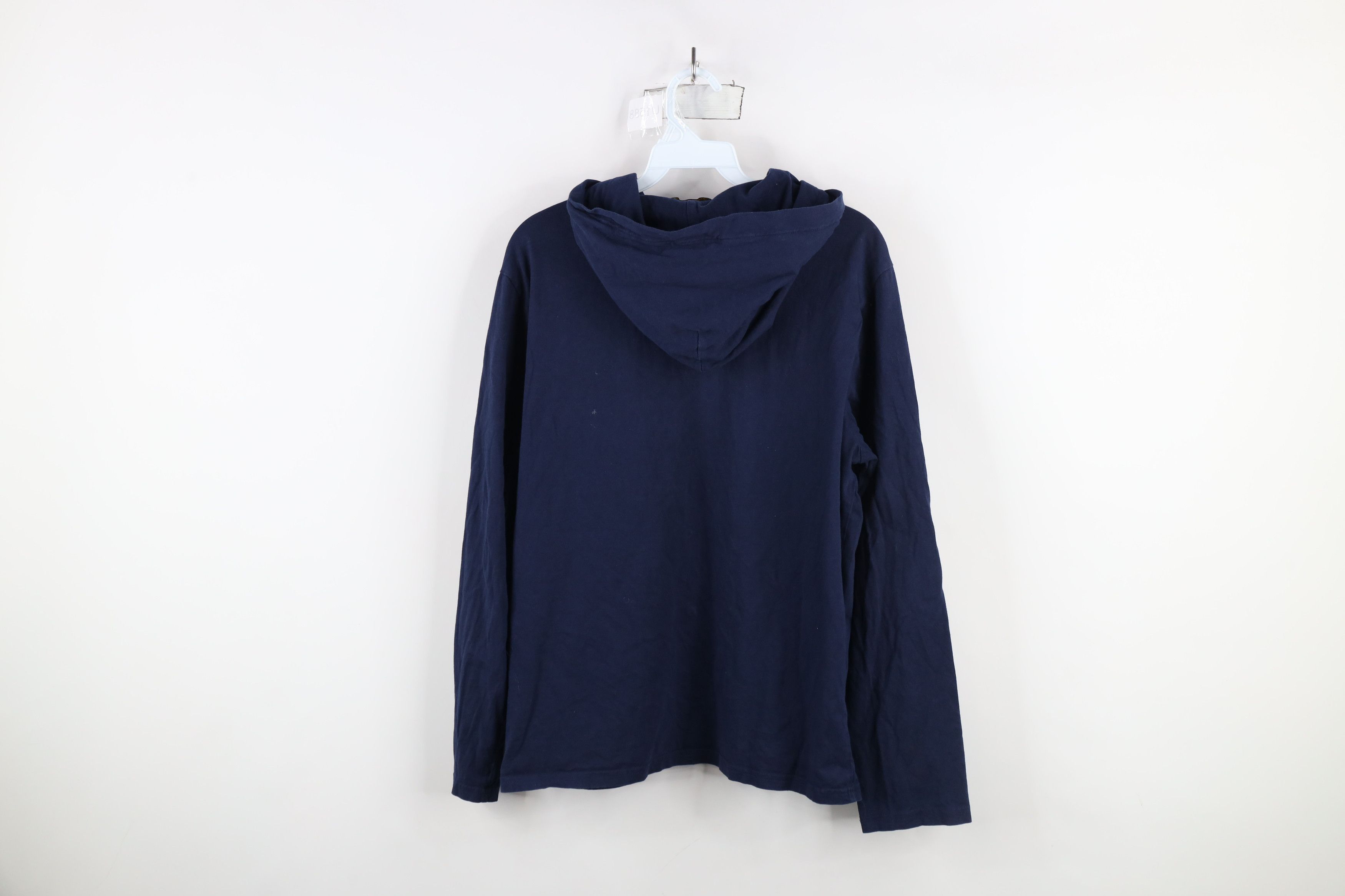 Ralph Lauren Vintage Ralph Lauren Spell Block Letter Hooded T-Shirt Blue Size US M / EU 48-50 / 2 - 12 Thumbnail