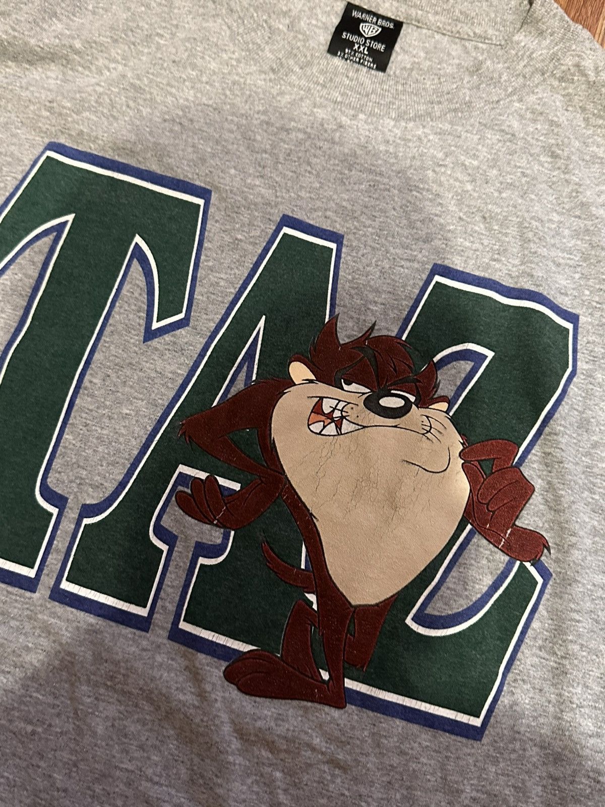 Warner Bros Vintage Warner Bros Taz 1996 Tee XXL Made USA Size US XXL / EU 58 / 5 - 6 Thumbnail