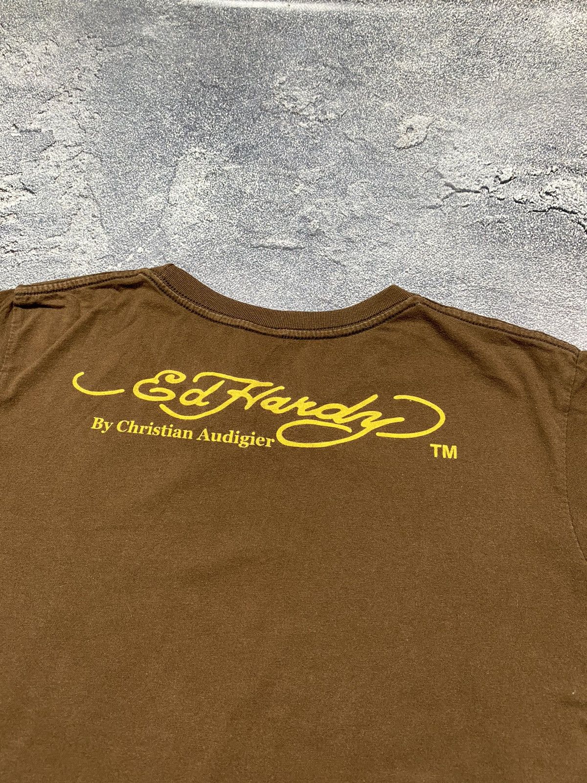 Christian Audigier × Ed Hardy × Japanese Brand Vintage ED HARDY by Christian Audigier Tshirt Size L / US 10 / IT 46 - 12 Thumbnail