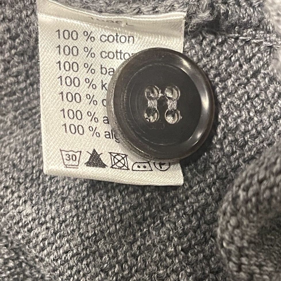 Lacoste Lacoste Cardigan Sweater Mens XL Gray V-Neck Button Front Long Sleeve Casual Pockets Classic Fall Winter Size US XL / EU 56 / 4 - 7 Thumbnail